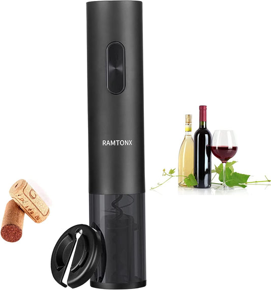 Electric Wine Bottle Opener Set: Effortless Cork Removal with Foil Cutter