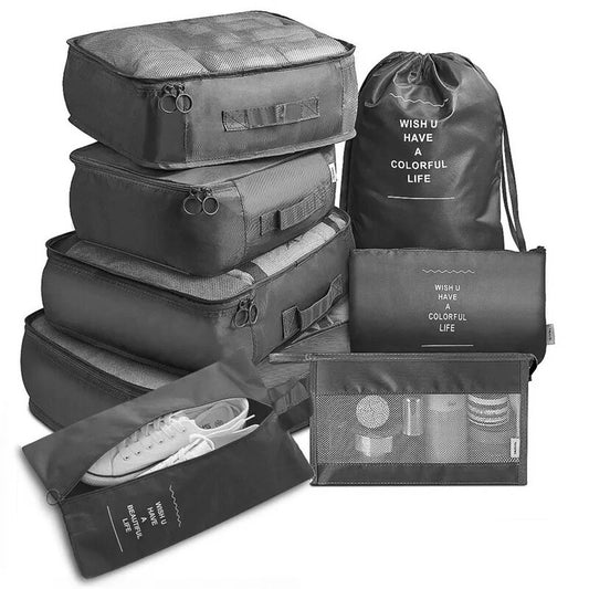 7-Piece Compact Travel Organizer Set